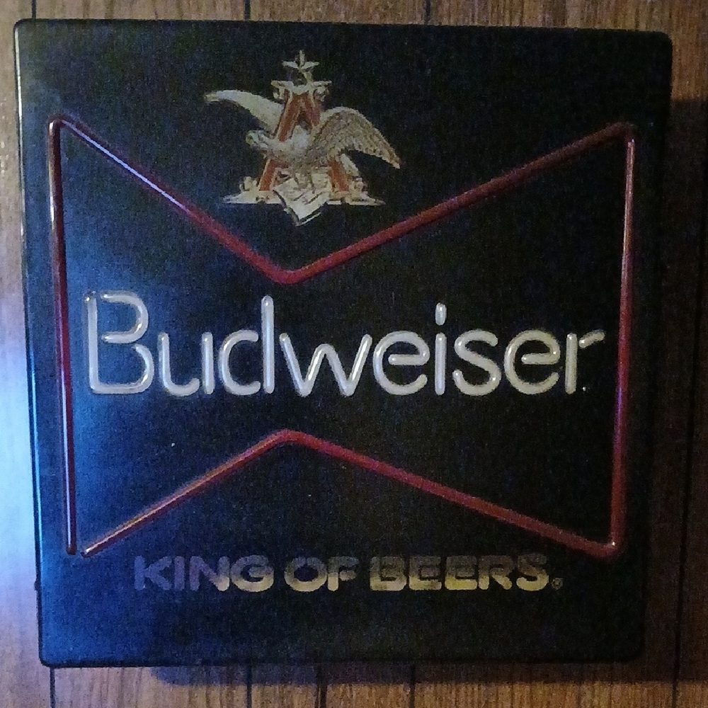 Budweiser Black and Red Wall Decor